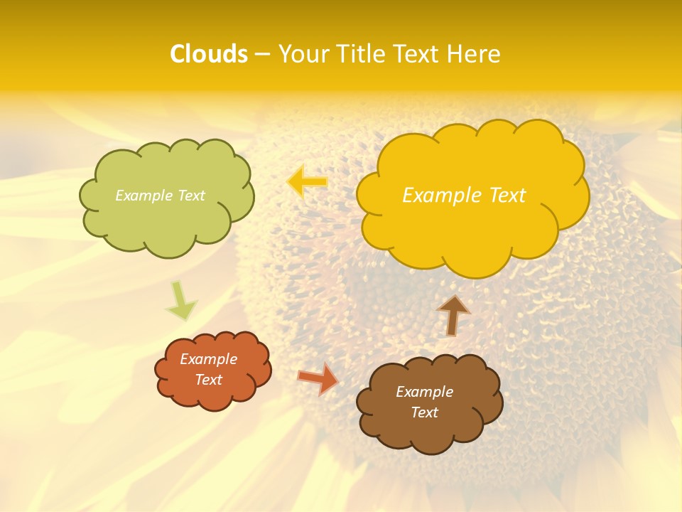 Sunflower Ladybug PowerPoint Template