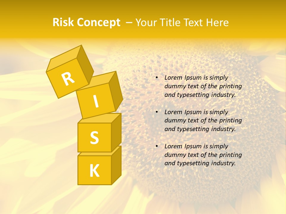 Sunflower Ladybug PowerPoint Template