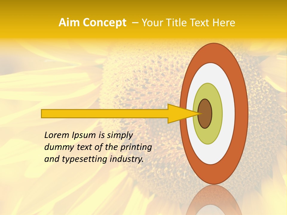 Sunflower Ladybug PowerPoint Template