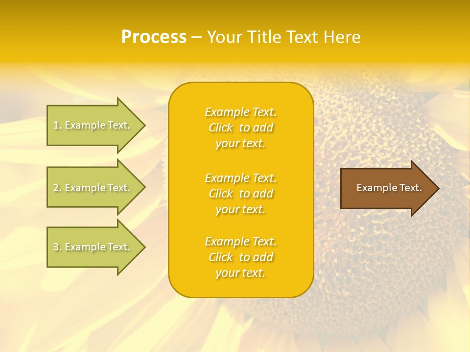 Sunflower Ladybug PowerPoint Template