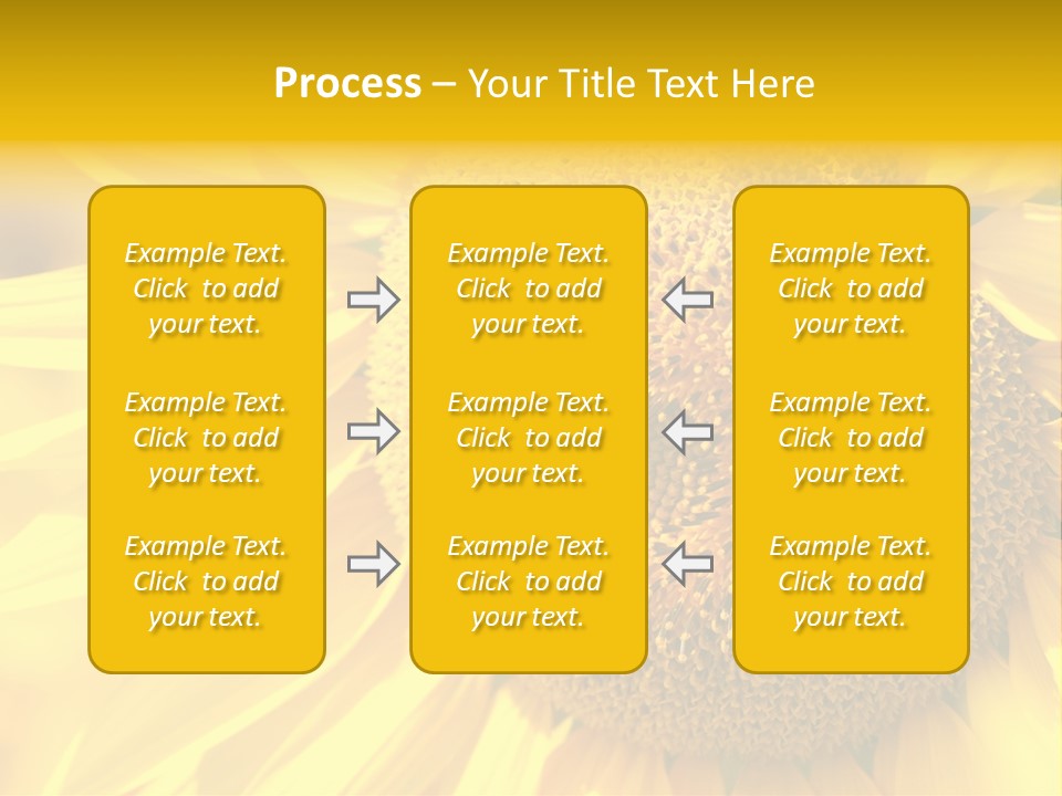 Sunflower Ladybug PowerPoint Template