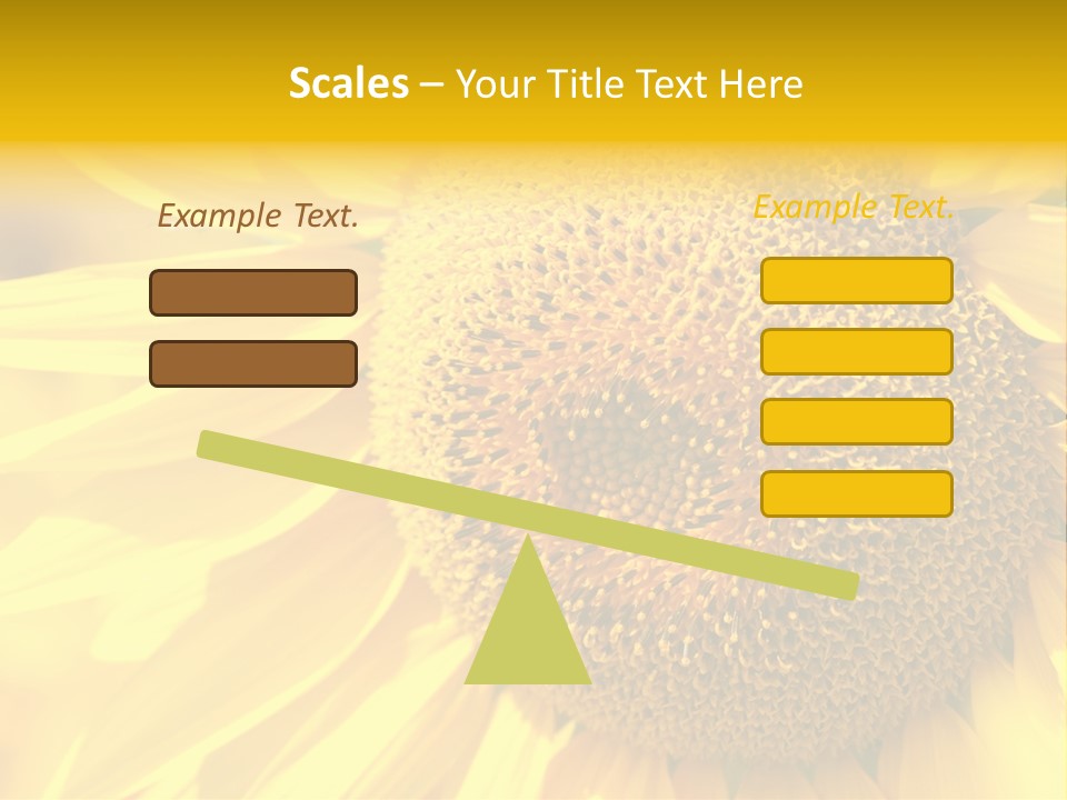 Sunflower Ladybug PowerPoint Template