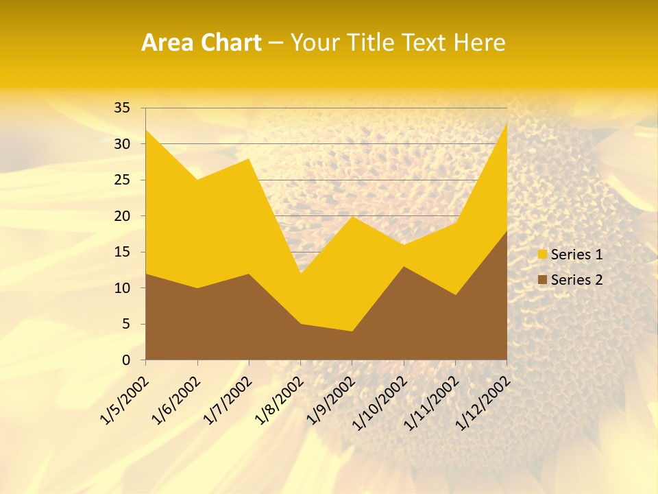 Sunflower Ladybug PowerPoint Template