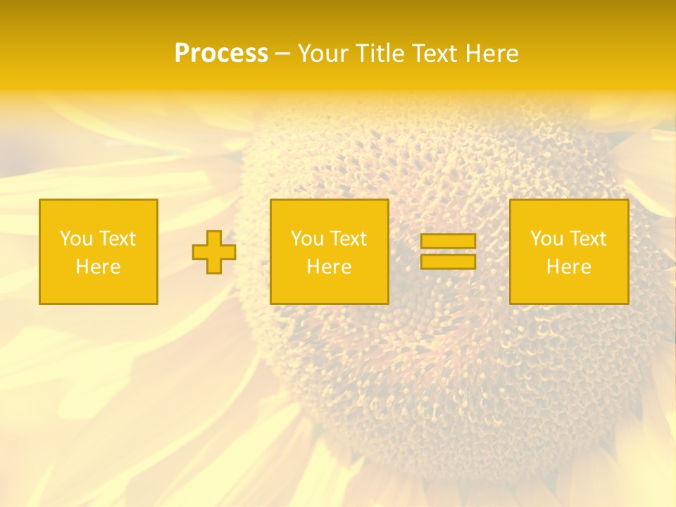 Sunflower Ladybug PowerPoint Template