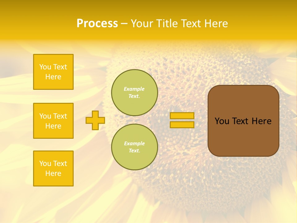 Sunflower Ladybug PowerPoint Template