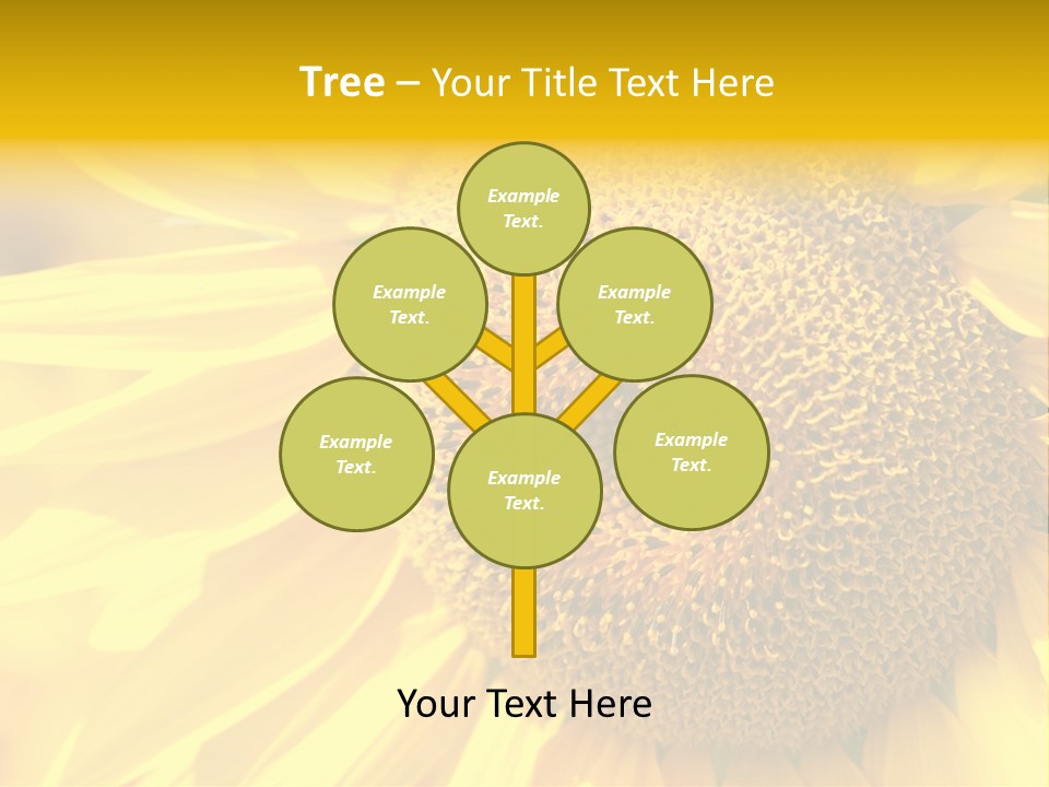 Sunflower Ladybug PowerPoint Template