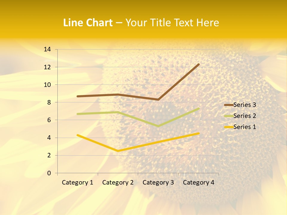 Sunflower Ladybug PowerPoint Template