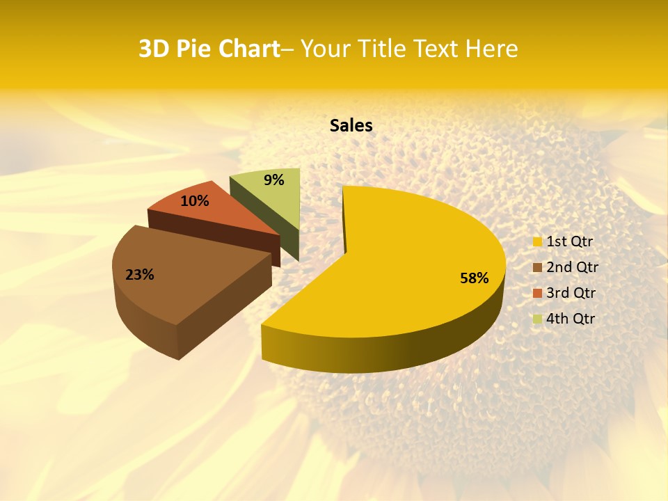 Sunflower Ladybug PowerPoint Template