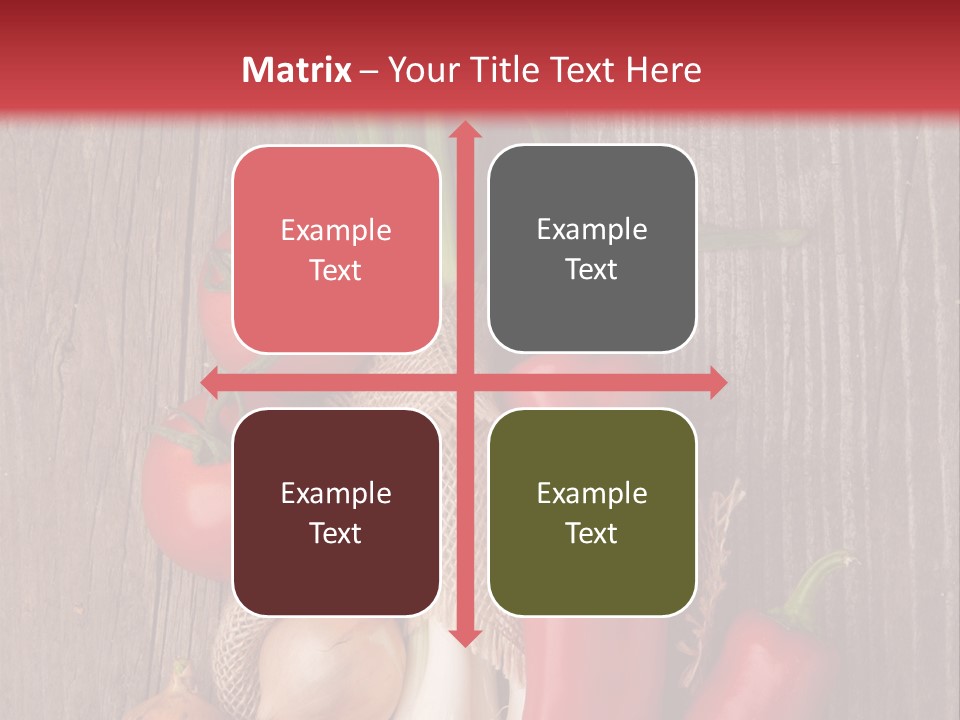 Salad Decoration Red PowerPoint Template