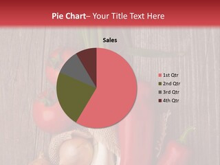 Salad Decoration Red PowerPoint Template