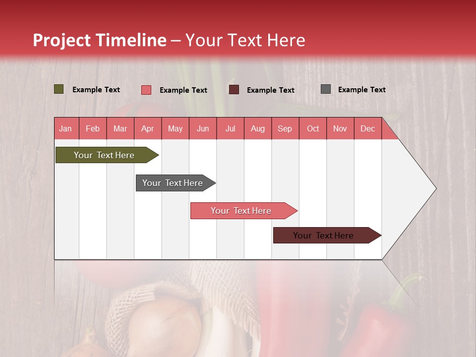 Salad Decoration Red PowerPoint Template