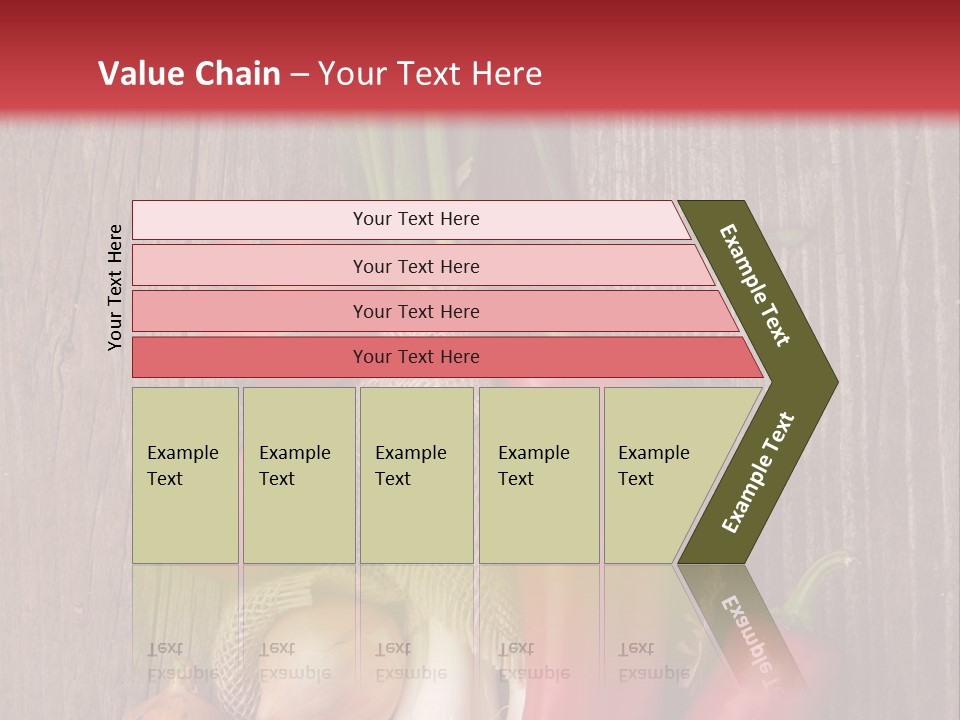 Salad Decoration Red PowerPoint Template