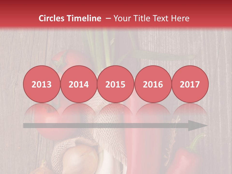 Salad Decoration Red PowerPoint Template