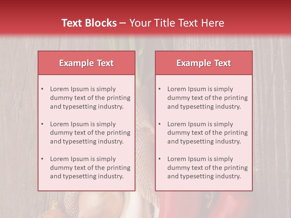 Salad Decoration Red PowerPoint Template