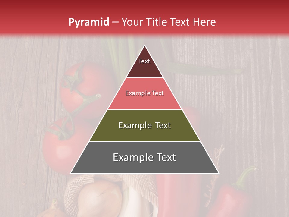 Salad Decoration Red PowerPoint Template