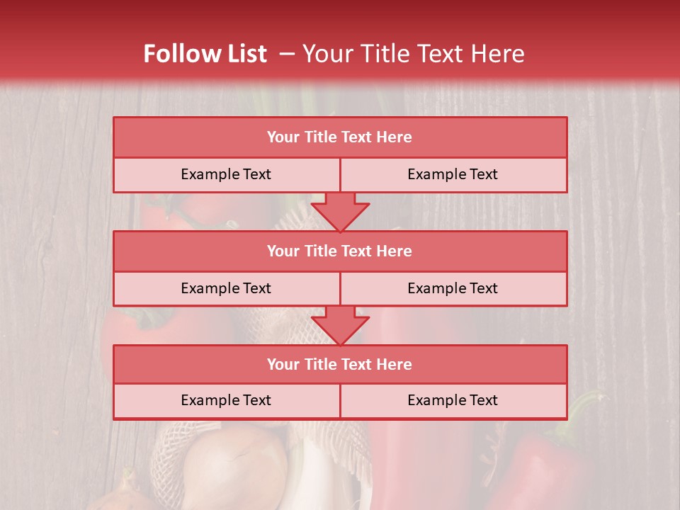 Salad Decoration Red PowerPoint Template