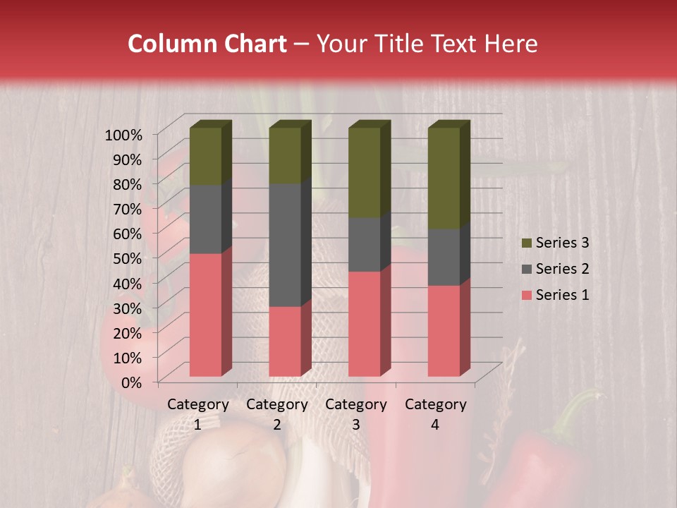 Salad Decoration Red PowerPoint Template