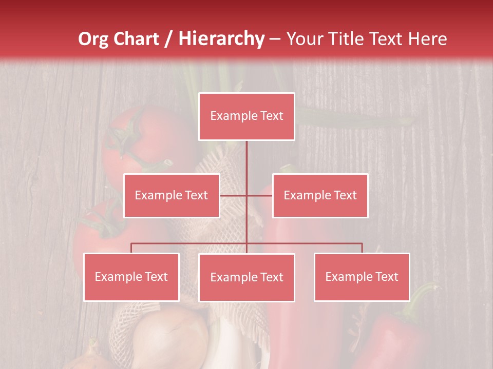 Salad Decoration Red PowerPoint Template