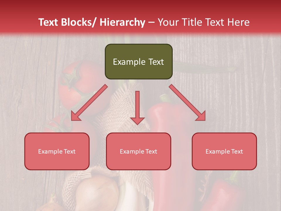 Salad Decoration Red PowerPoint Template