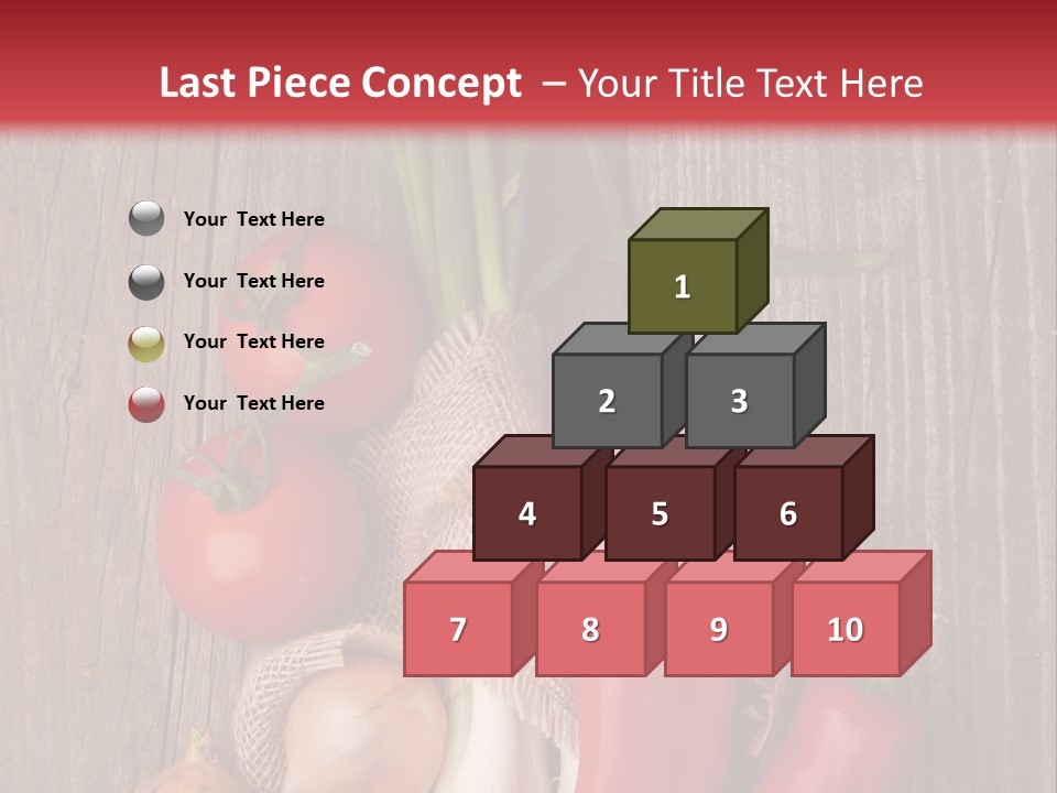 Salad Decoration Red PowerPoint Template