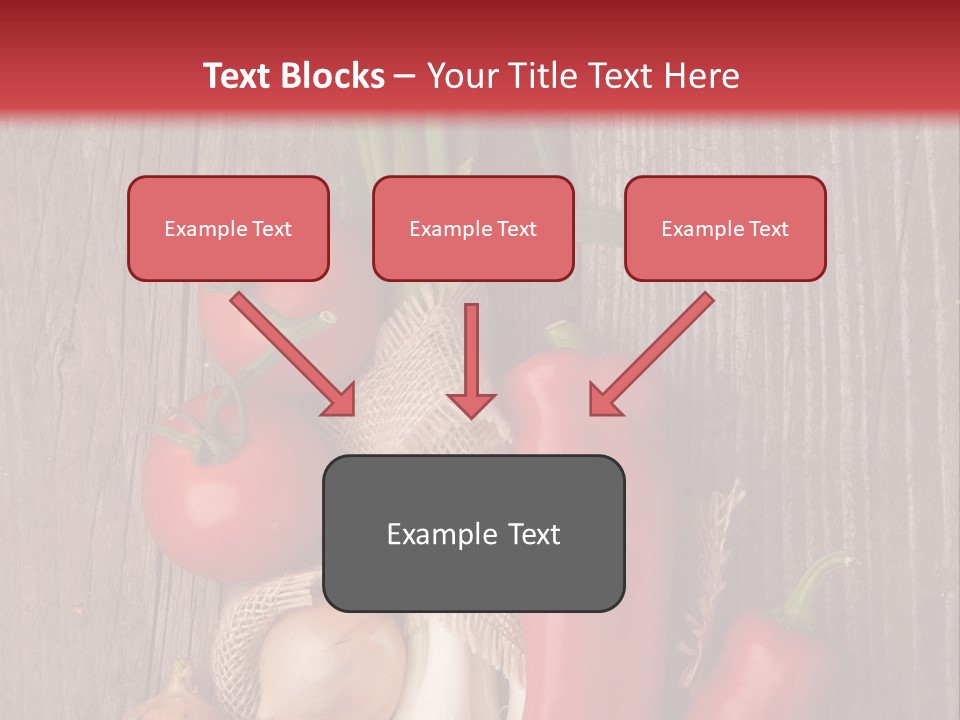 Salad Decoration Red PowerPoint Template