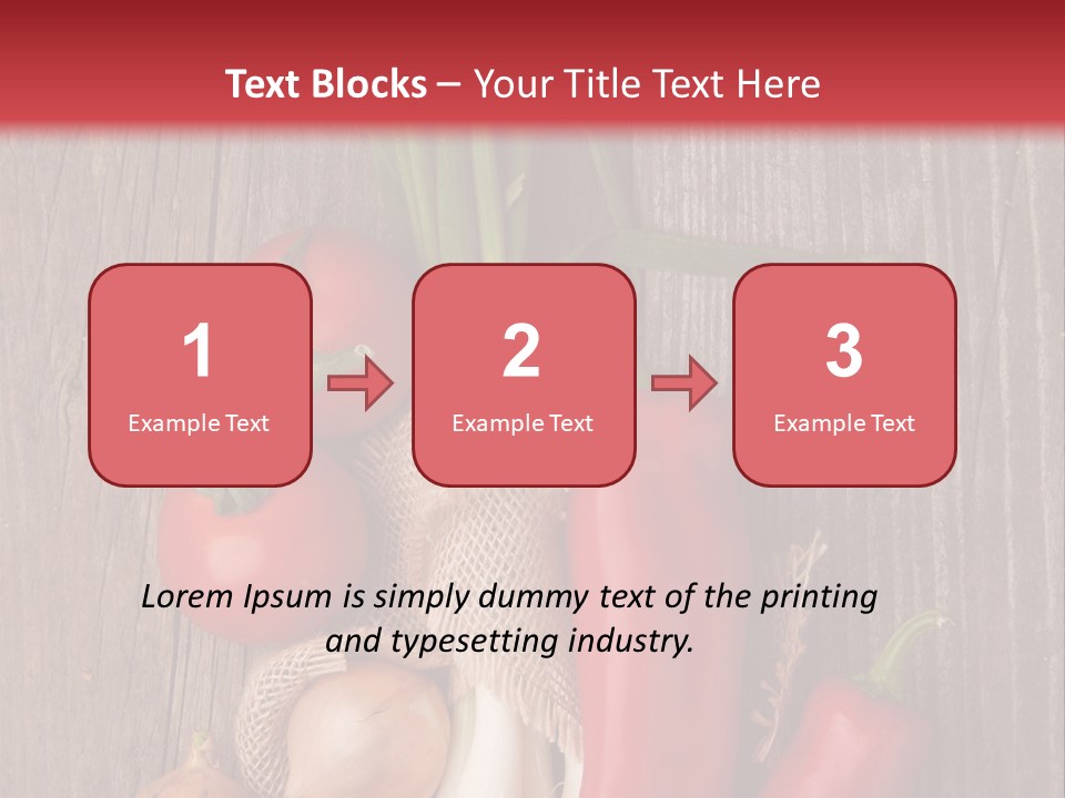 Salad Decoration Red PowerPoint Template