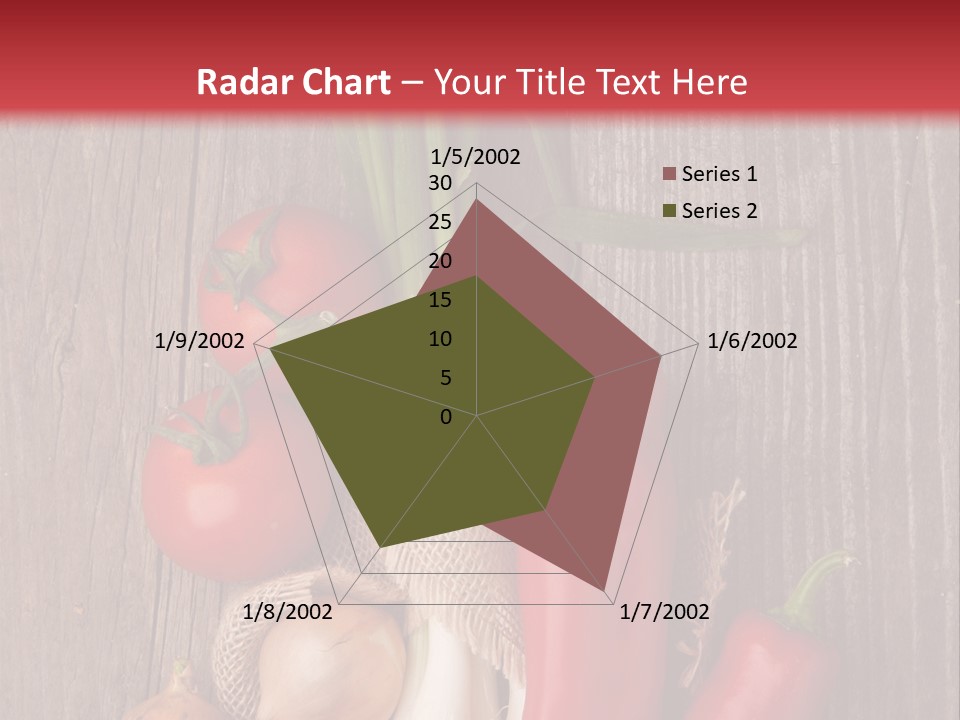 Salad Decoration Red PowerPoint Template