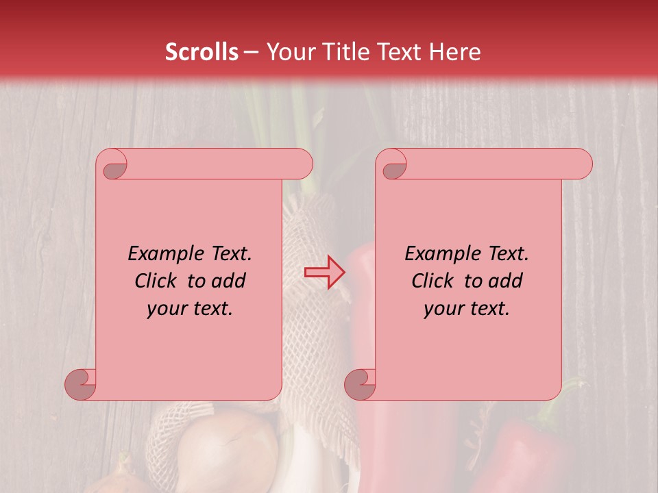 Salad Decoration Red PowerPoint Template