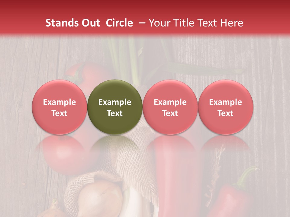 Salad Decoration Red PowerPoint Template