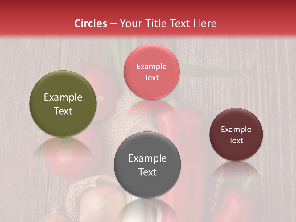 Salad Decoration Red PowerPoint Template