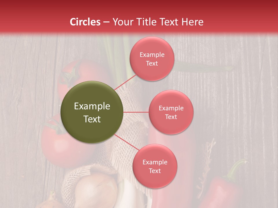 Salad Decoration Red PowerPoint Template