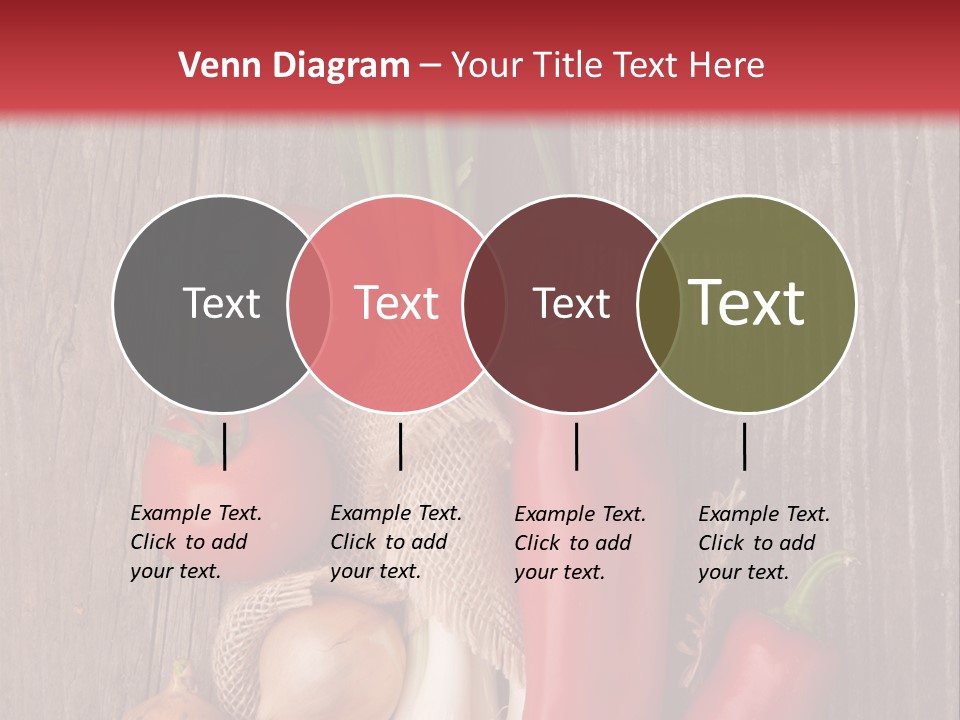 Salad Decoration Red PowerPoint Template