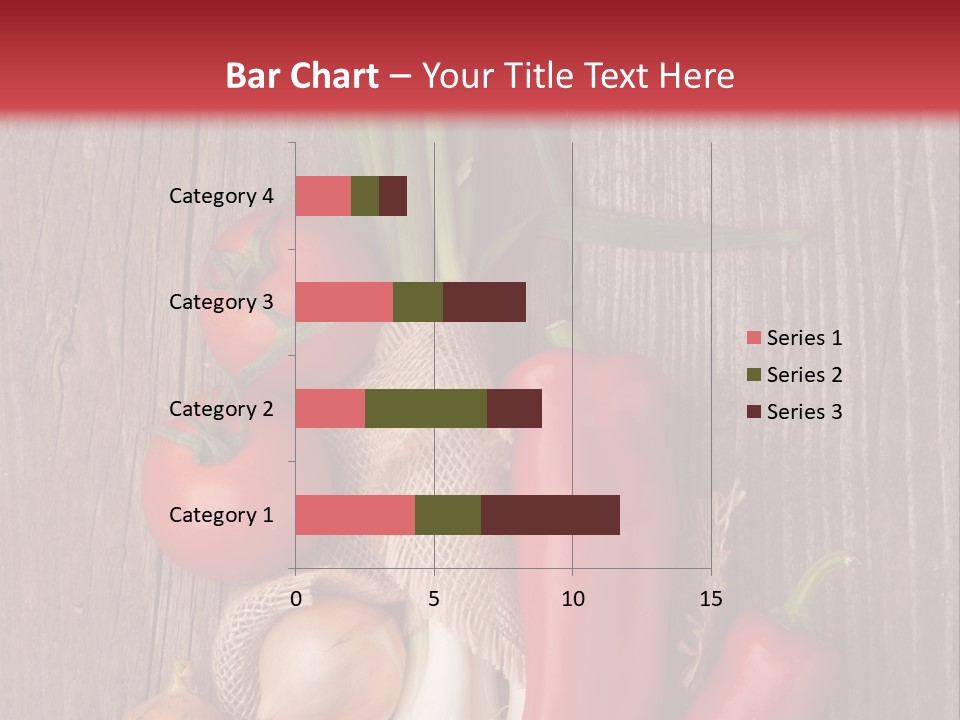 Salad Decoration Red PowerPoint Template