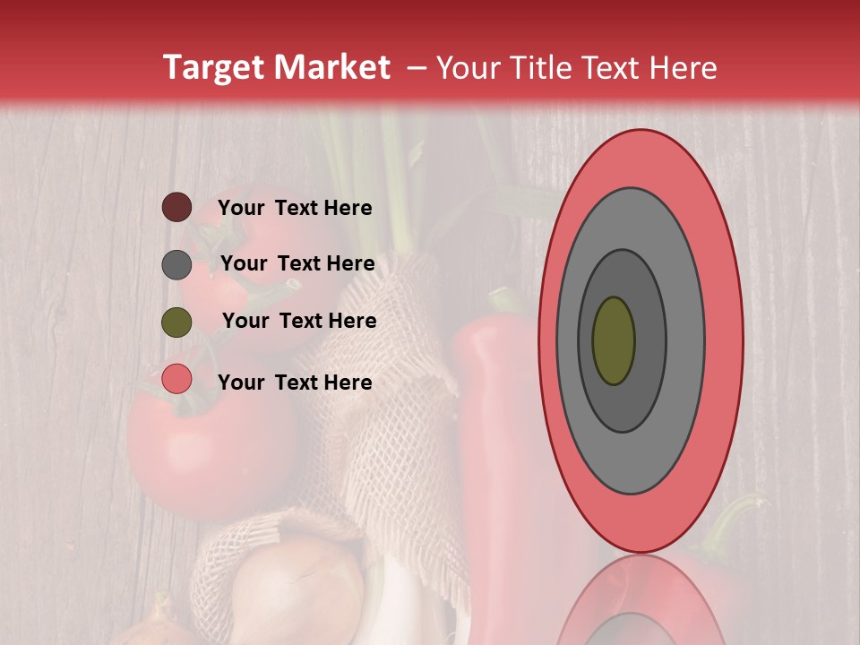 Salad Decoration Red PowerPoint Template