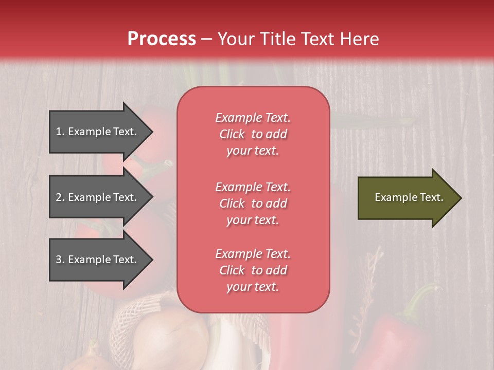 Salad Decoration Red PowerPoint Template