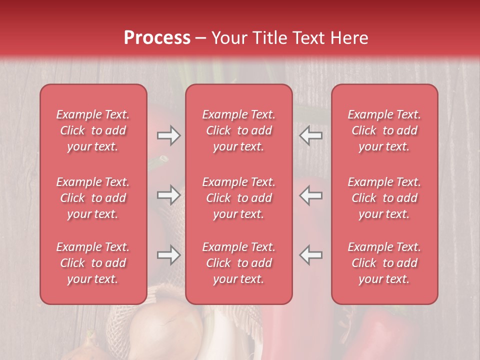 Salad Decoration Red PowerPoint Template