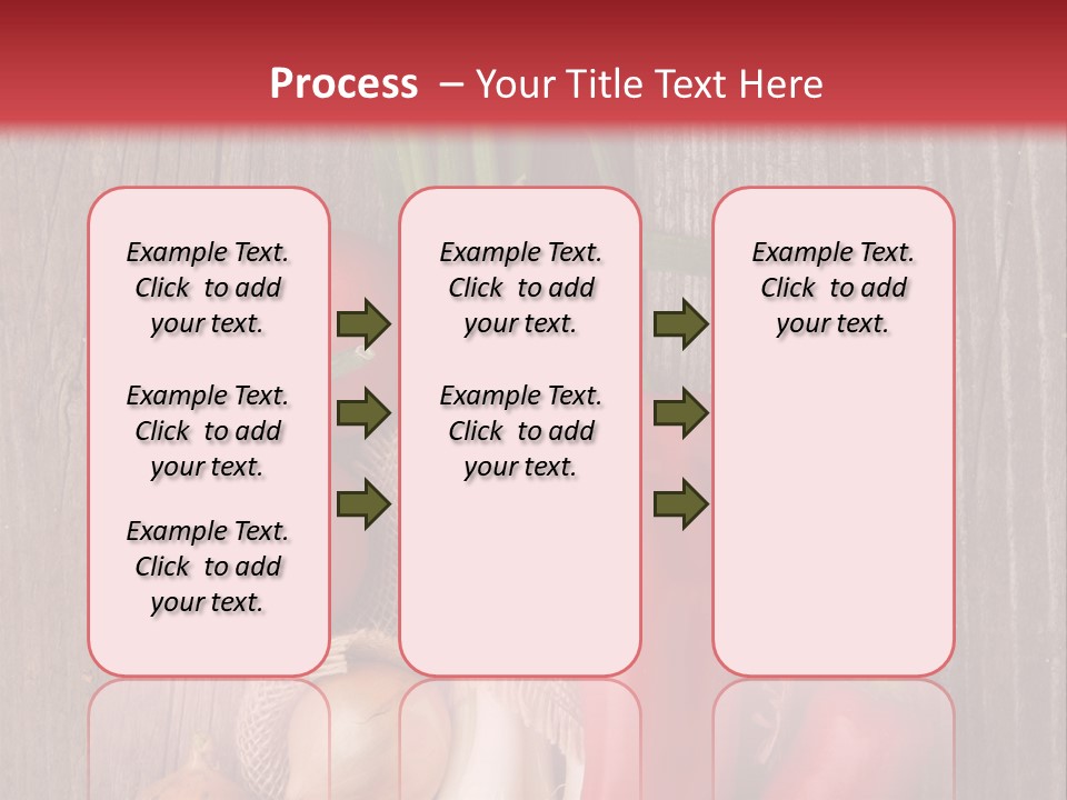Salad Decoration Red PowerPoint Template