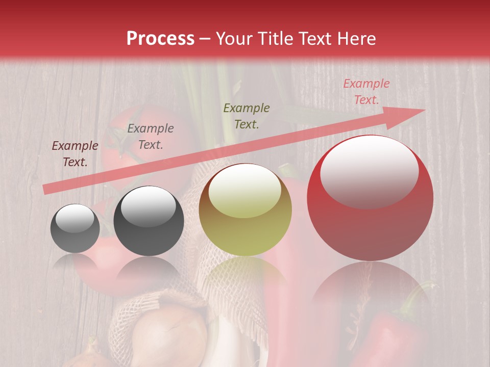 Salad Decoration Red PowerPoint Template