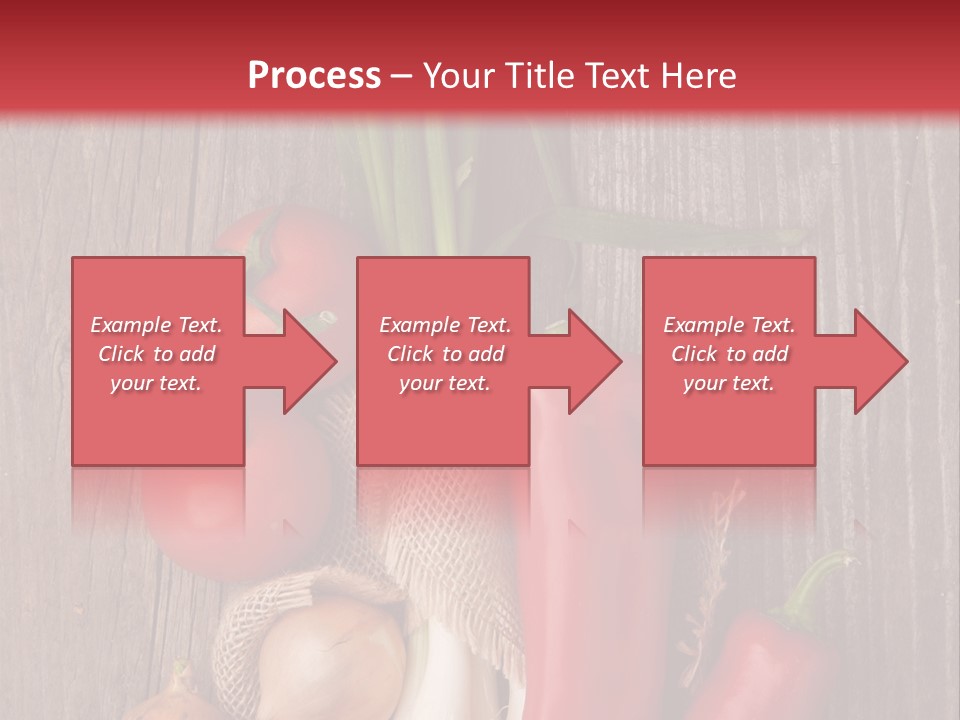 Salad Decoration Red PowerPoint Template