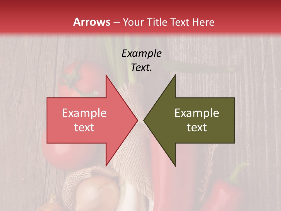 Salad Decoration Red PowerPoint Template