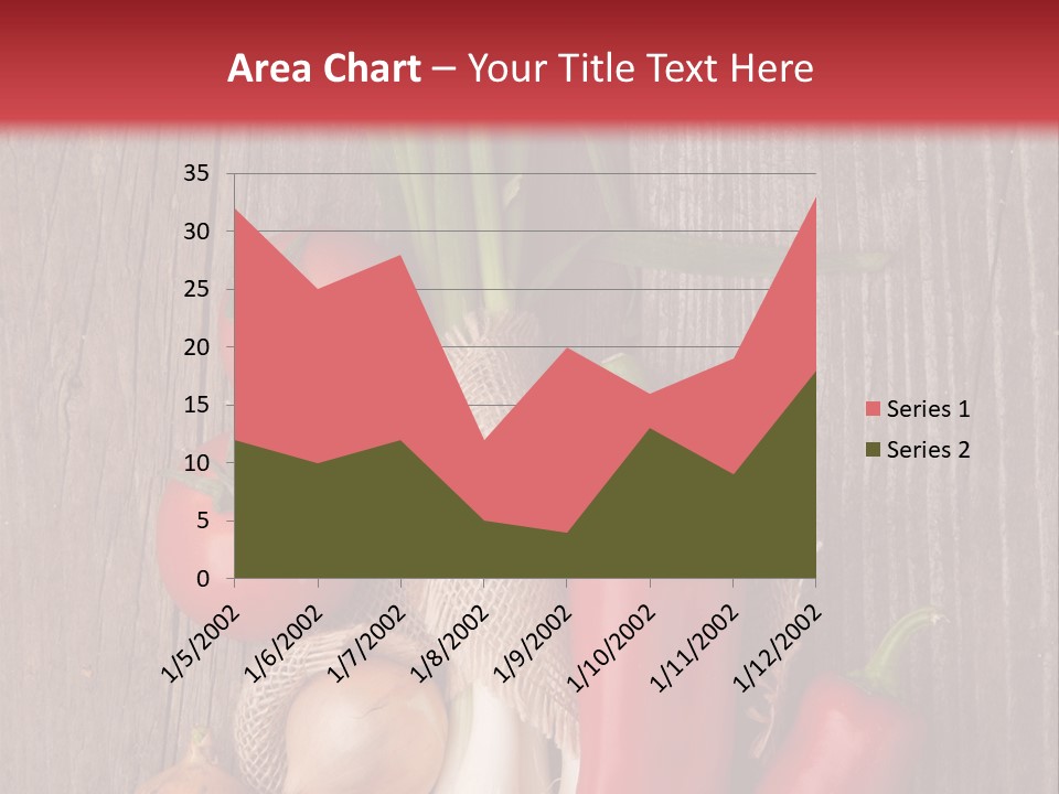 Salad Decoration Red PowerPoint Template