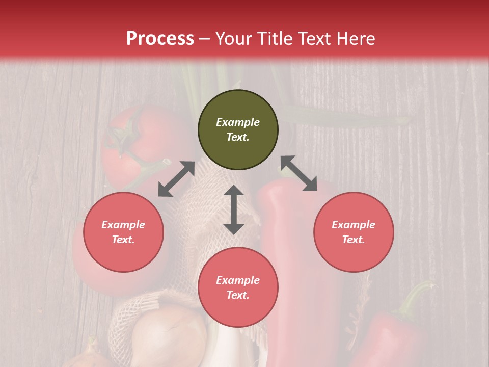 Salad Decoration Red PowerPoint Template