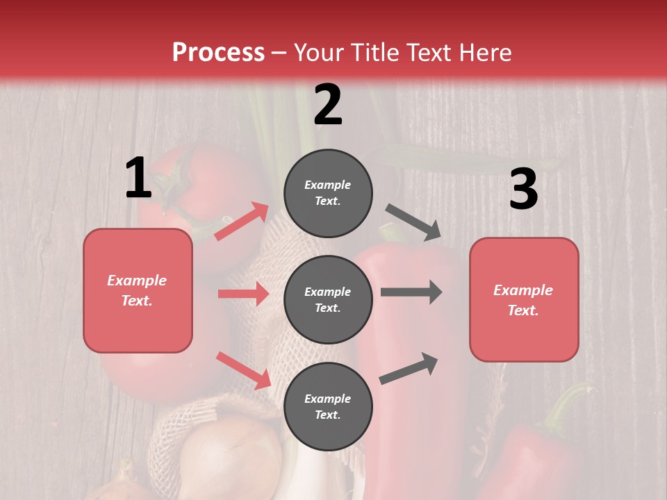 Salad Decoration Red PowerPoint Template