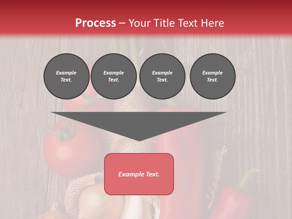 Salad Decoration Red PowerPoint Template