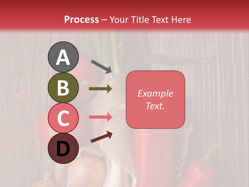 Salad Decoration Red PowerPoint Template