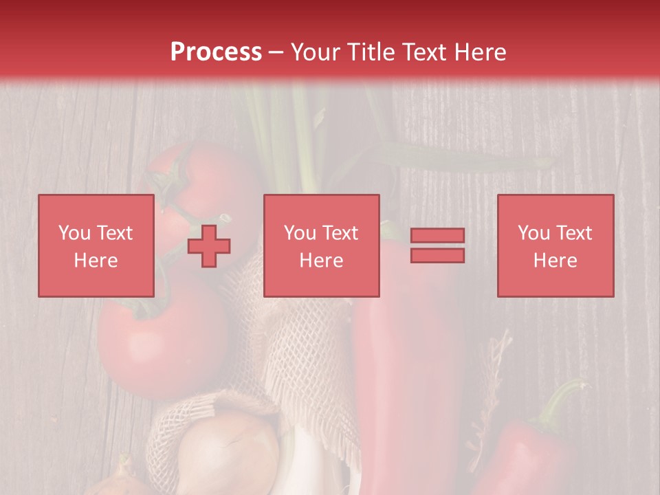 Salad Decoration Red PowerPoint Template