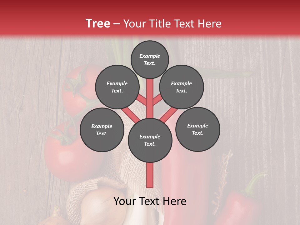 Salad Decoration Red PowerPoint Template