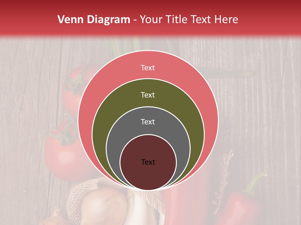 Salad Decoration Red PowerPoint Template