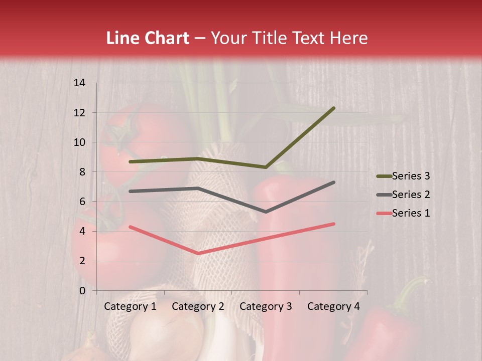 Salad Decoration Red PowerPoint Template