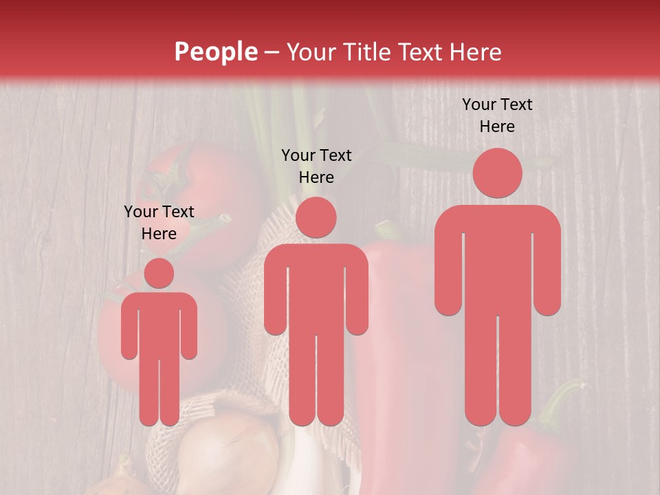 Salad Decoration Red PowerPoint Template